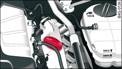 Compartimento del motor: Tapón de la boca de llenado del aceite del motor